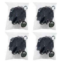맨허스트 대왕 샤워볼 60g, 블랙, 4개