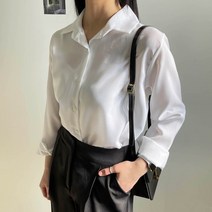 플랜데이 여성용 찰랑찰랑 가벼운 파스텔 셔츠 블라우스