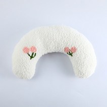 카르노코리아 반려동물 보들 U자형 쿠션, 화이트