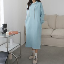 아이엠수 바바라 롱 후드 원피스