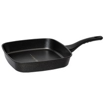 퀸센스 프리미엄 엣지블랙 인덕션 와이드 사각팬, 28cm, 1개