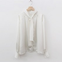 슈가펀 아크드 타이 리본 블라우스