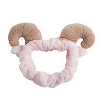 미니맥시 뷰티 양 뿔 워시 헤어 밴드, 아이보리, 1개
