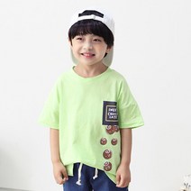 초코몽 아동용 초코 라운드 티셔츠