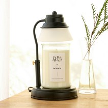 에인디 국내산 타이머 캔들워머 + 소이캔들 750g 세트, 블랙(캔들워머), 모링가(소이캔들)