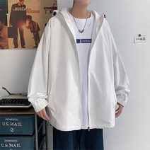 남성용 기본 봄스타일 가벼운 후드집업 자켓