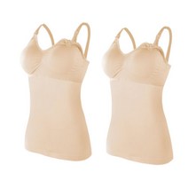 여성용 임산부 캐미솔 탈착식 캡내장 수유 런닝 2p