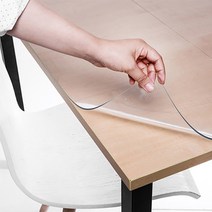 쾌청 식탁용 테이블 매트, 투명, 가로 90cm x 세로 150cm x 두께 2mm