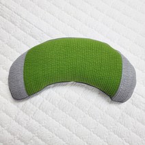 사랑예감 논슬립 반달 바이오칩 베개, 초록색, 1개