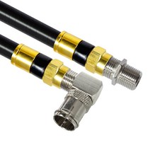 마하링크 골드 고급형 RF 안테나 5C 꺾임 연장 동축 케이블, MLZ-GRLA050(블랙)