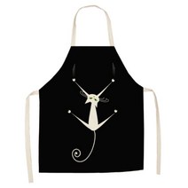 카리스 맞춤 린넨 스타일리쉬 다용도 앞치마 55 x 68 cm, A08, 1개