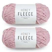 니뜨 허니플리스 뜨개실 100g x 2p, 8 인디핑크