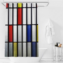 카리스 라이트블리 욕실 샤워 커튼 파티션 A09 165 x 180 cm, 1개, 멀티(혼합)컬러 등