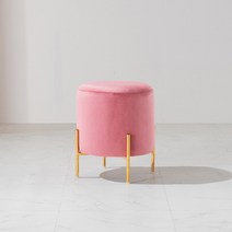 파이 골드 벨벳 스툴, 핑크