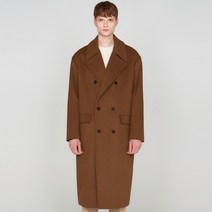 지플리시 남성용 울 오버풀 더블 브레스티드 코트