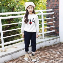아동용 스페이스 기모 상하의 세트