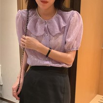 어썸풀 베럴 쉬폰 블라우스