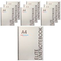 투영디자인 2500 엘리트 절취 유선노트 A4, 그레이, 10개