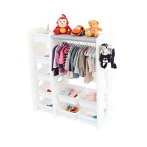 미루 유아용 프리미엄 5단 정리함 M2, 그레이 + 화이트