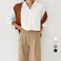 바블링브룩 여성용 피치 오버핏 셔츠 남방