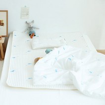 아솜느 듀라론 냉감 아기 방수패드 침구세트, 돌고래