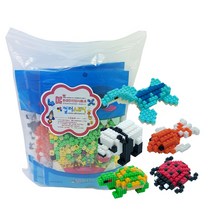 컬러스토리 디폼블럭 입체동물 5종 세트 L10 8mm, 혼합색상