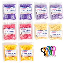 쁘띠앤맘 디폼블럭 리필 5종 x 2p + 가방고리 5p + 도안, 바이올렛, 아이리스, 살몬로즈, 크림, 다크옐로우