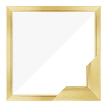 누니액자 수지 슬림 엣지 패브릭형 보석십자수액자 50 x 50 cm SF22, 골드