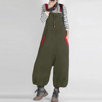 MA 빅사이즈 워싱 멜빵바지