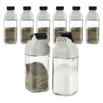 시노글라스 원터치 양념병 블랙 80ml, 8개, 단품