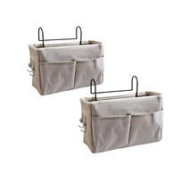 부스마켓 걸이형 투포켓 보관 가방 그레이, 2개