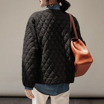 패션풀 여성용 링클 브이넥 누빔 자켓 28898