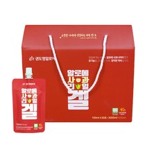 권도영알로에 알로에 사과 리얼 겔 음료, 100ml, 30개