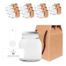 원형식품 꿀병 780ml + 러그캡 화이트 + 병스티커 심플 밤꿀 S + 심플허니봉인A 스티커 + 호환상자, 12세트