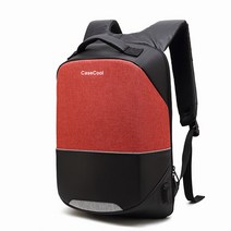 케이스쿨 USB 노트북백팩 39.62cm STB19170, 레드