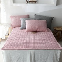 보드라미 극세사 순면 와플 카페트, 인디핑크