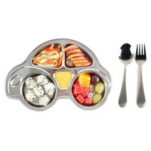 아이조움 유아용 자동차 식판 + 스푼포크 세트