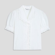 미쏘 윙카라 프릴 블라우스