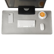 라벤더 비엔또 가죽 단면 방수 차선 장패드 60 x 30 cm + 버클 스트랩, 실버, 60x30cm