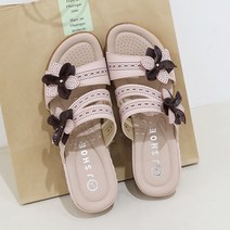 제이슈 여성용 소가죽 랄프 통굽 뮬 슬리퍼