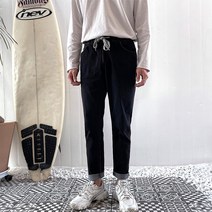 머시따 남성용 빅사이즈 입기편한 밴딩 스판데님 청바지 롱기장