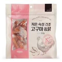 원더푸드 반려동물 저온숙성 건조간식 300g, 고구마 + 닭 혼합맛, 1개