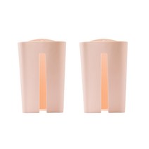 알럽홈 간편 쓰레기봉투 보관 상자 핑크, 2개