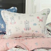 지베딩 레빗 모달100 사계절용 베개커버 + 베개솜, 핑크