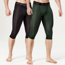 디펜더 남성용 스포츠 런닝 7부 바지 2종 세트 MP-BBGN