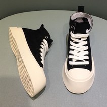 로나슈 여성용 써니 하이탑 스니커즈 4cm