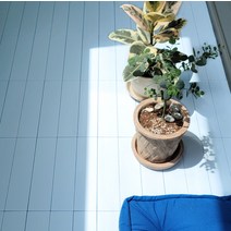 생활업글연구소 데크타일 조립마루 바닥, 18장, 스카이 블루