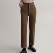 에이와비 여성용 본딩 기모 미떼 일자 슬랙스