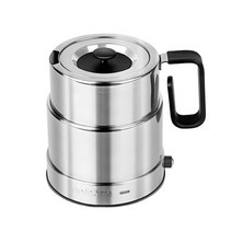 보온 보냉 주전자 Nathome 550ml 휴대용 전기 접이식 프레스 미니 식품 등급 스테인레스 스틸 물 끓는 차 커피 포트 여행용, 01 NSH6510