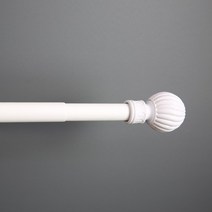 문앤유 회오리 원형 커튼봉 6자 8자 10자 12자 14자 16자 길이 블랙 화이트, 커튼봉 블랙 10자 (150~300cm)
